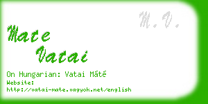 mate vatai business card