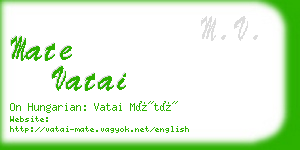 mate vatai business card